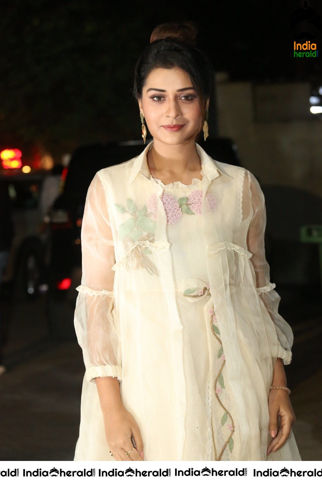 Payal Rajput Dazzling in White Photoshoot by Road Side Set 1