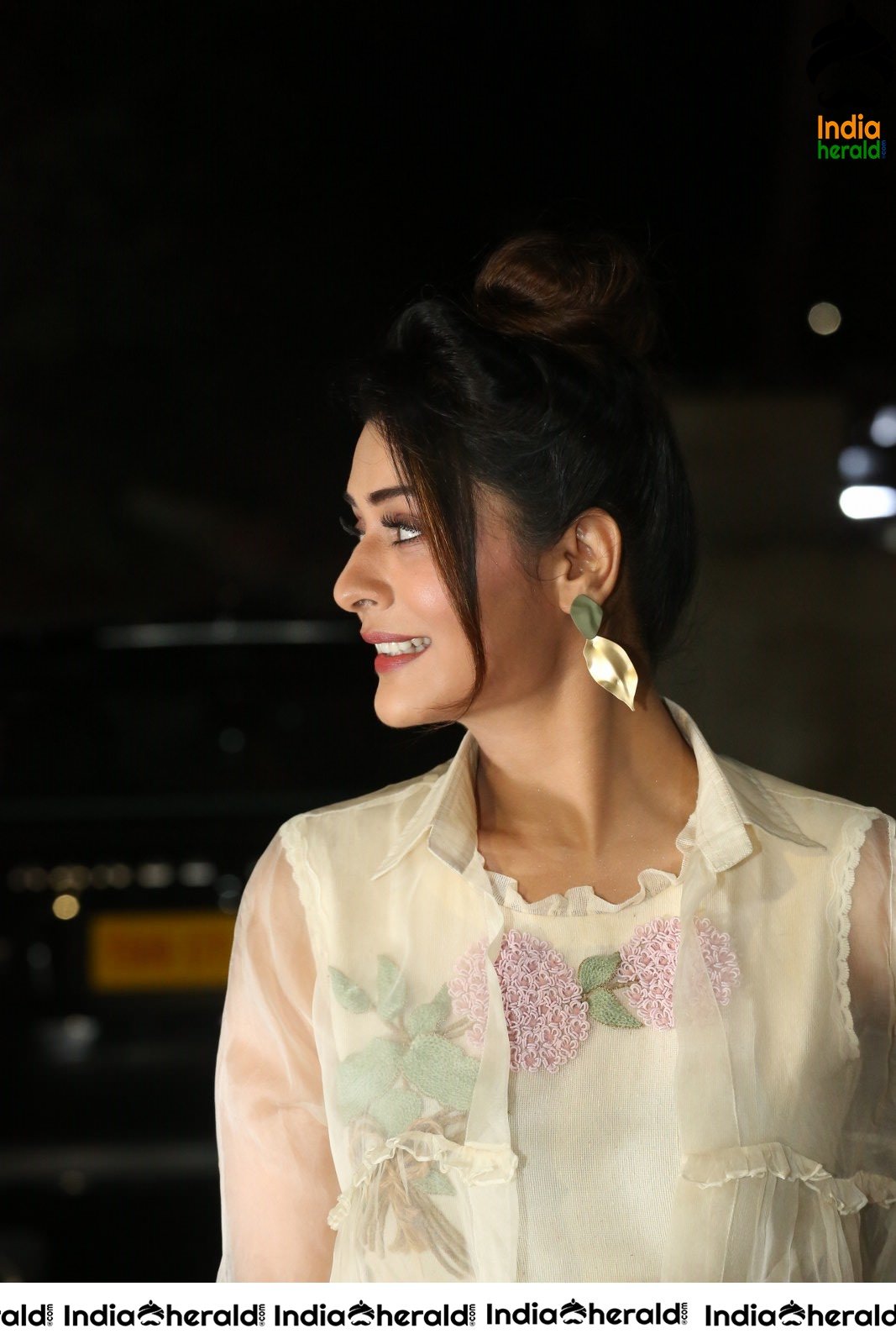 Payal Rajput Dazzling in White Photoshoot by Road Side Set 1