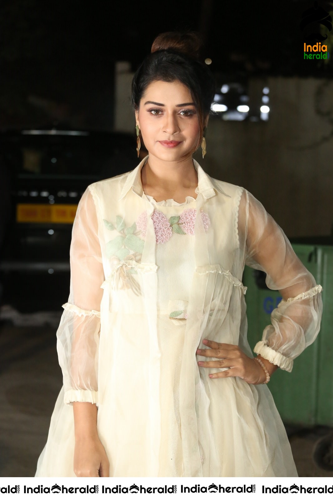 Payal Rajput Dazzling in White Photoshoot by Road Side Set 1