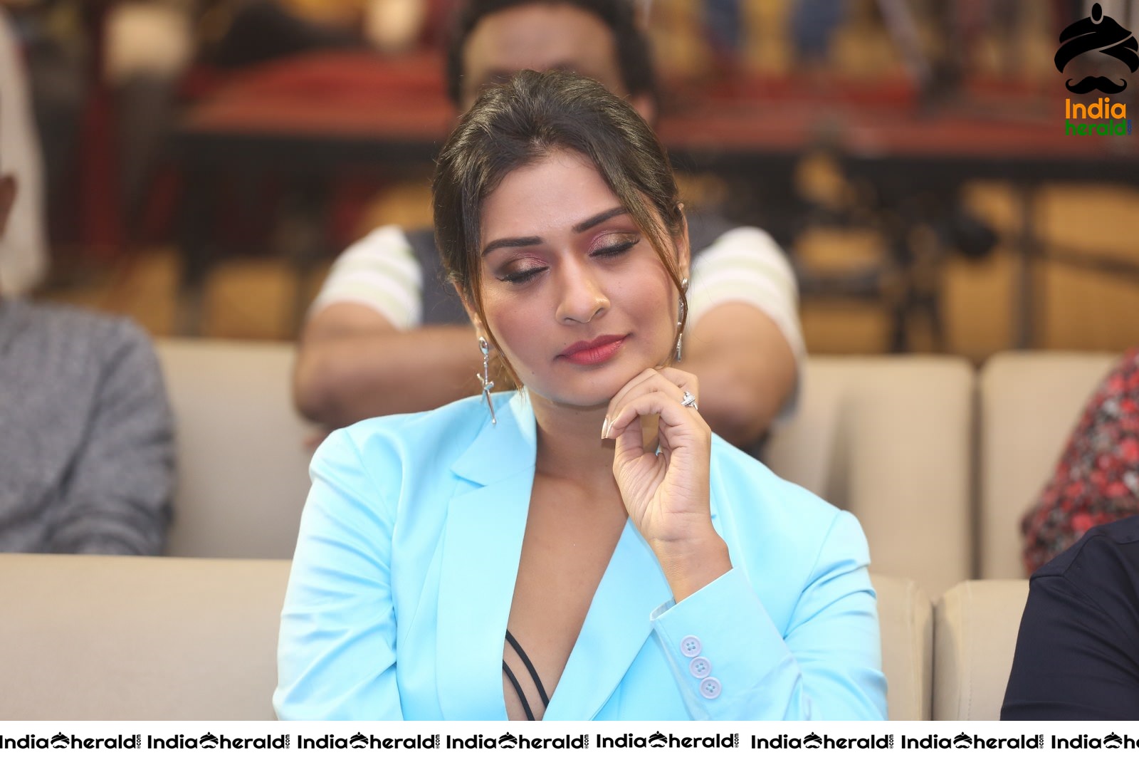 Payal Rajput Elegant in Blue at RDX Love Pre Release Event Set 1
