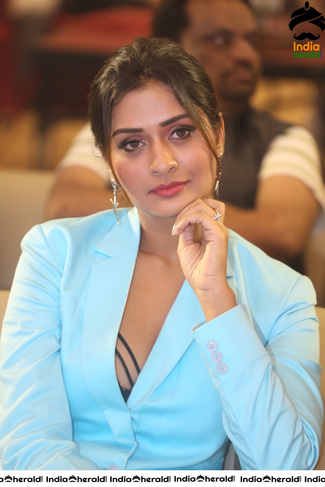 Payal Rajput Elegant in Blue at RDX Love Pre Release Event Set 1