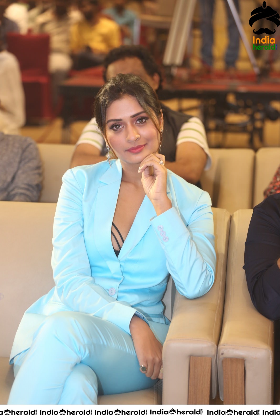 Payal Rajput Elegant in Blue at RDX Love Pre Release Event Set 1