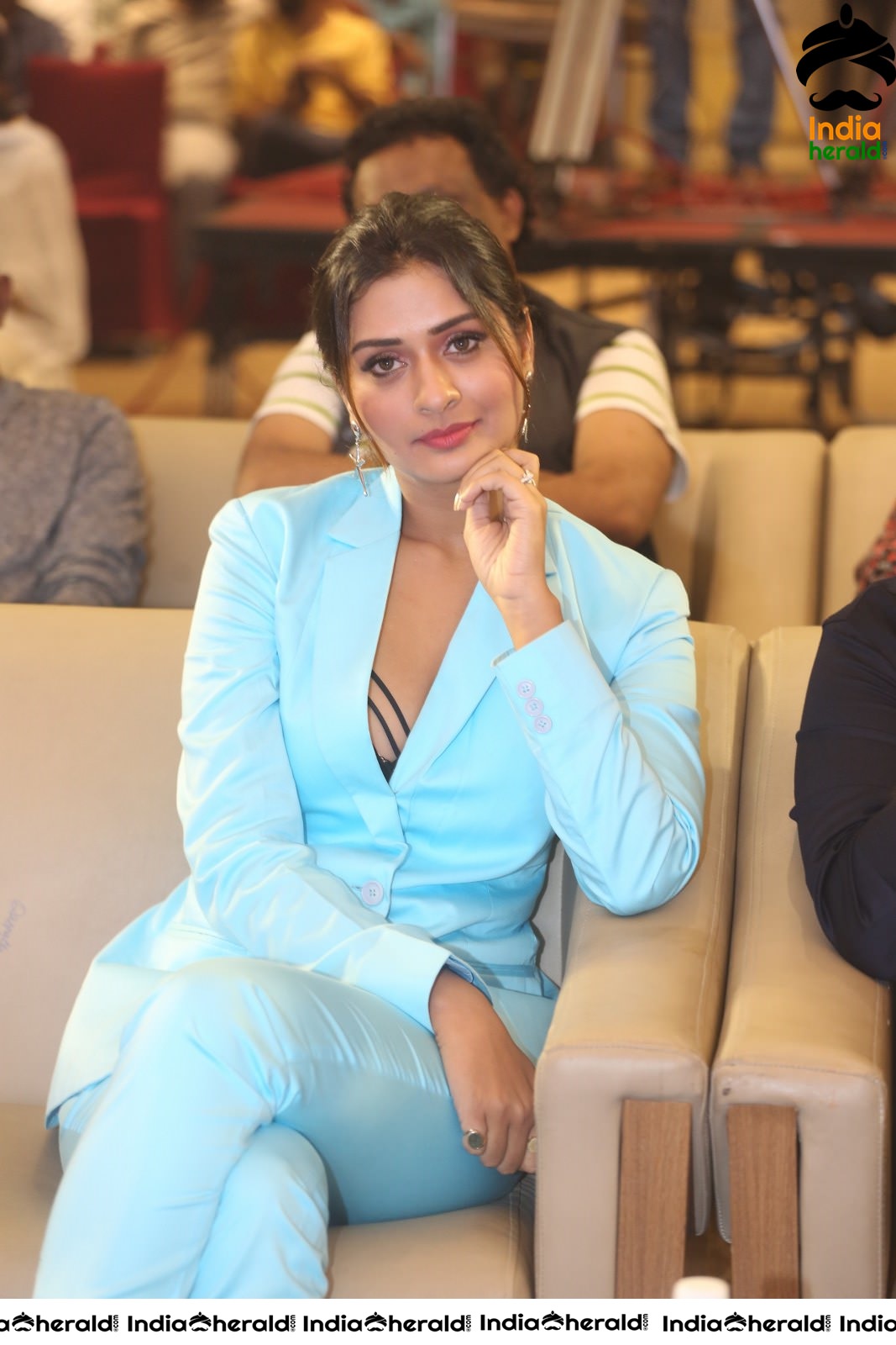 Payal Rajput Elegant in Blue at RDX Love Pre Release Event Set 1
