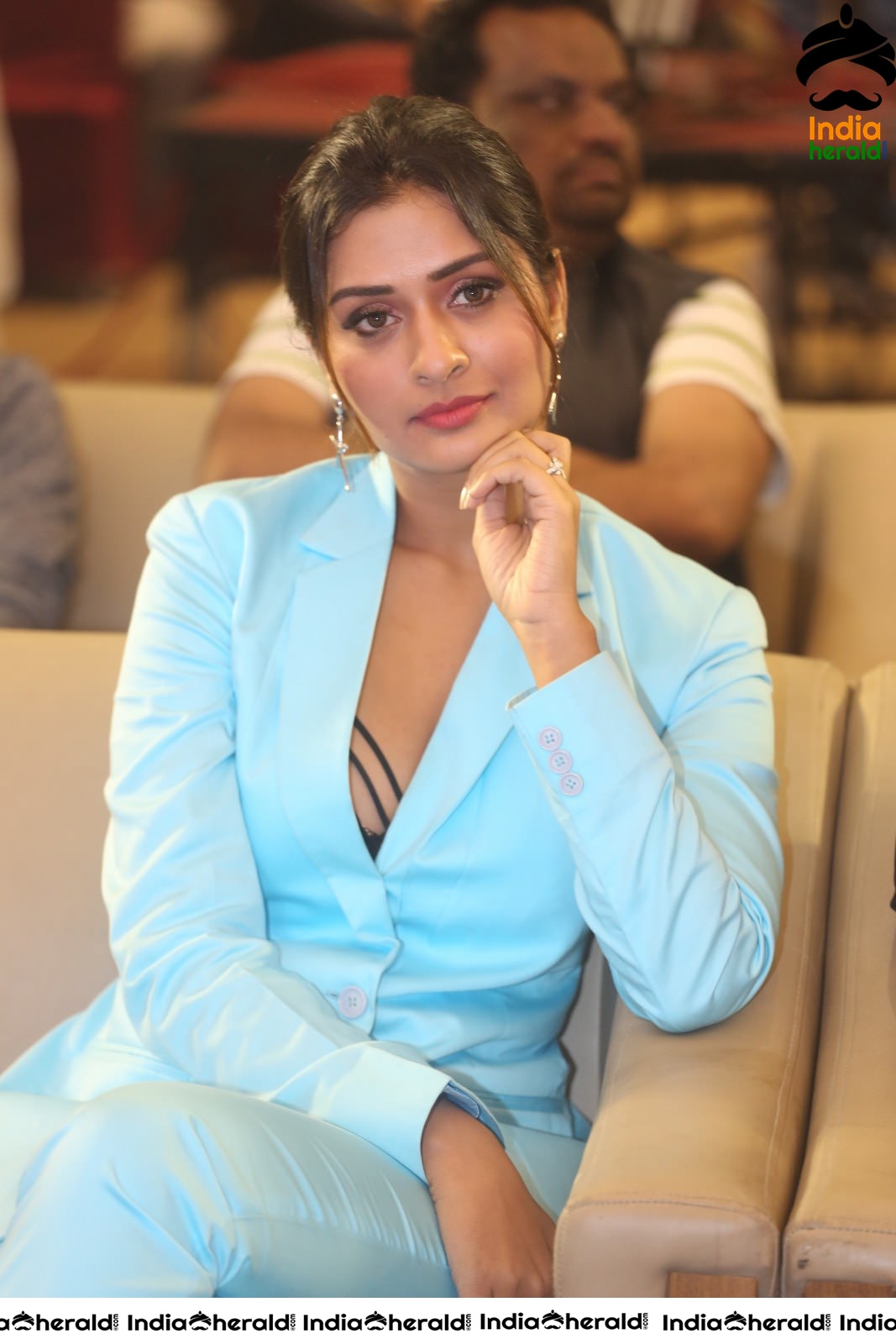 Payal Rajput Elegant in Blue at RDX Love Pre Release Event Set 1