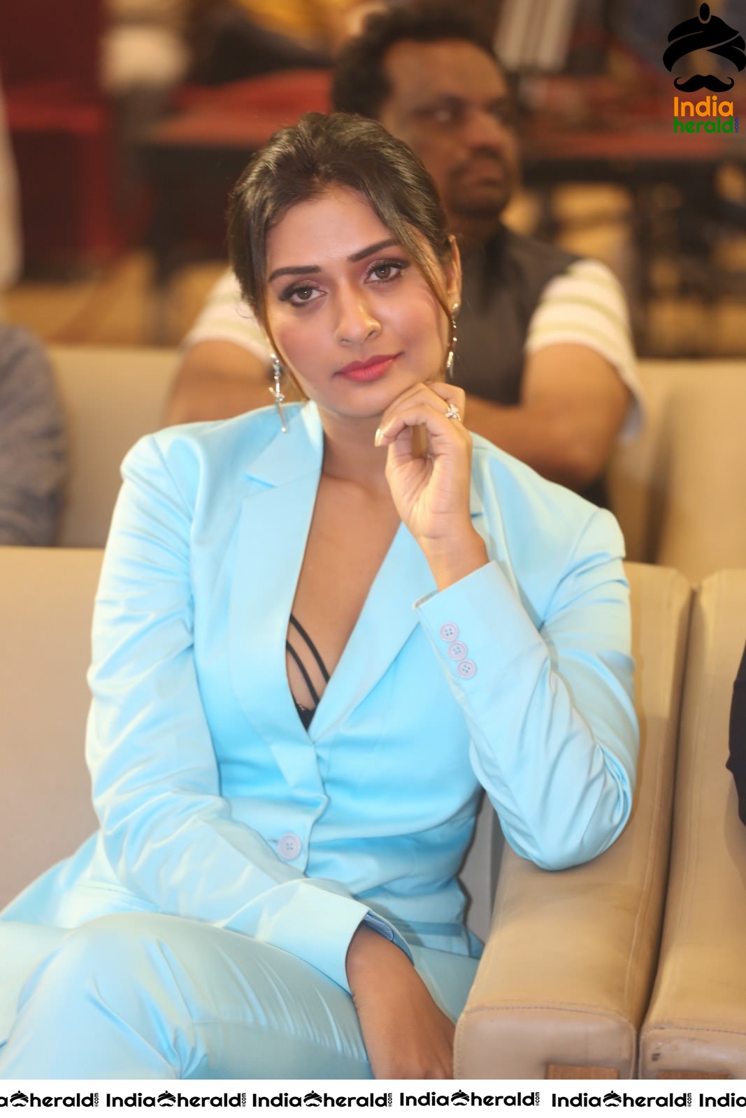 Payal Rajput Elegant in Blue at RDX Love Pre Release Event Set 1