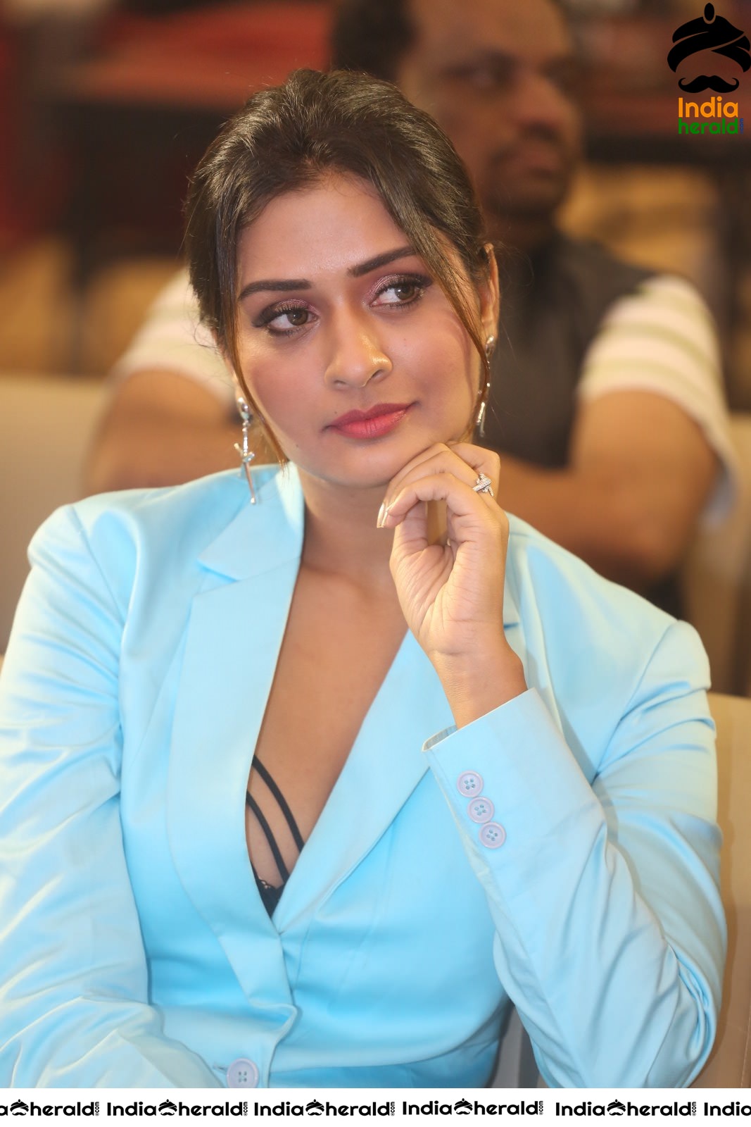 Payal Rajput Elegant in Blue at RDX Love Pre Release Event Set 1