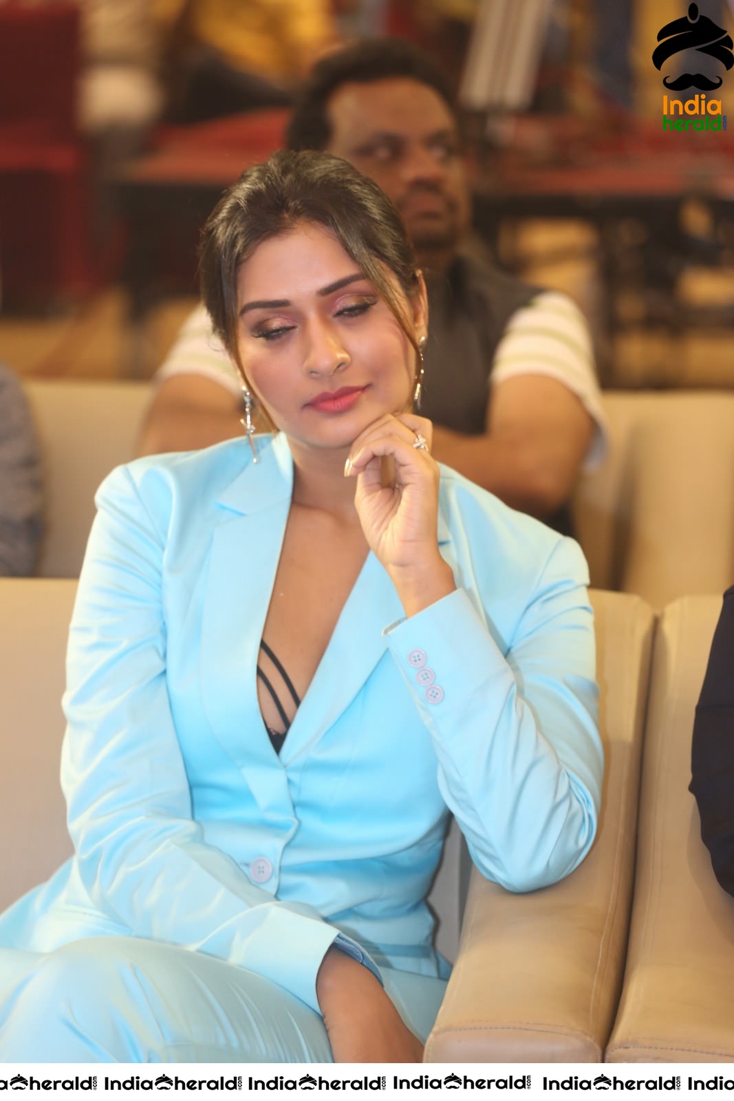 Payal Rajput Elegant in Blue at RDX Love Pre Release Event Set 1