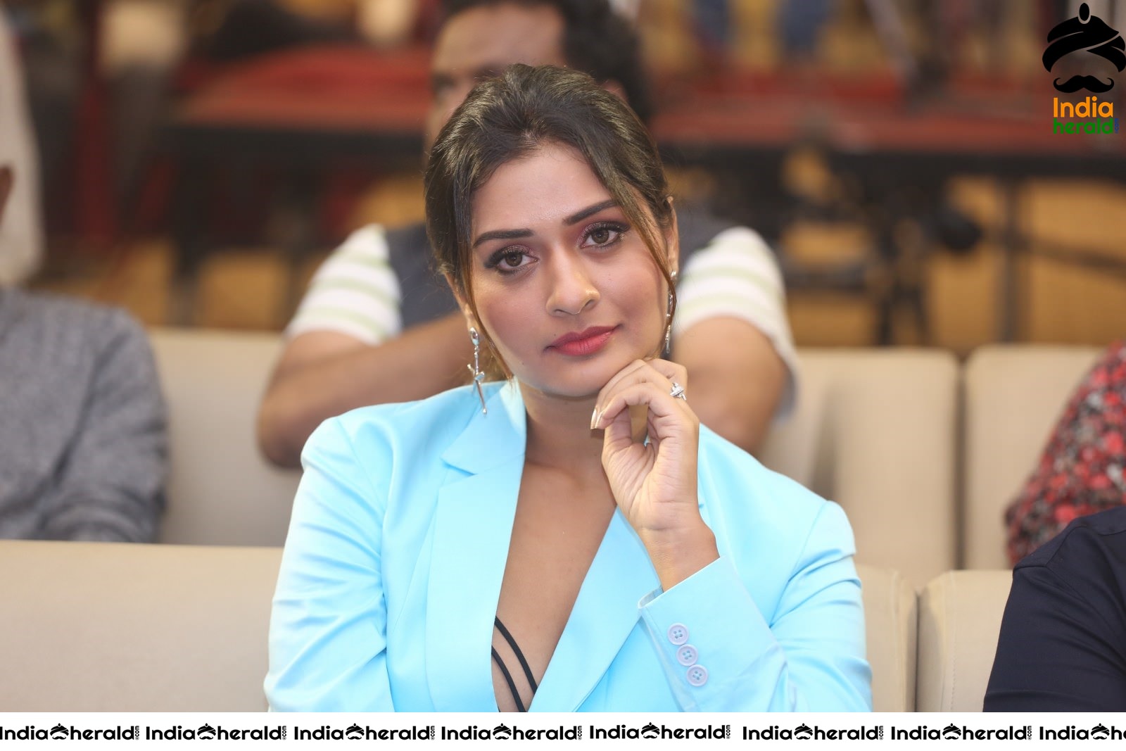 Payal Rajput Elegant in Blue at RDX Love Pre Release Event Set 1