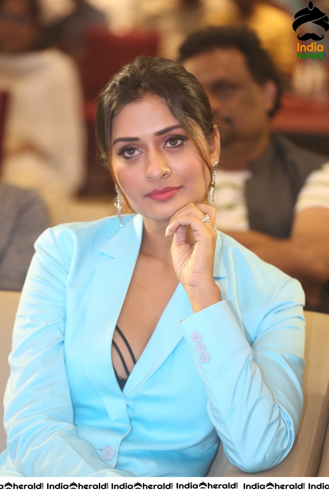 Payal Rajput Elegant in Blue at RDX Love Pre Release Event Set 2