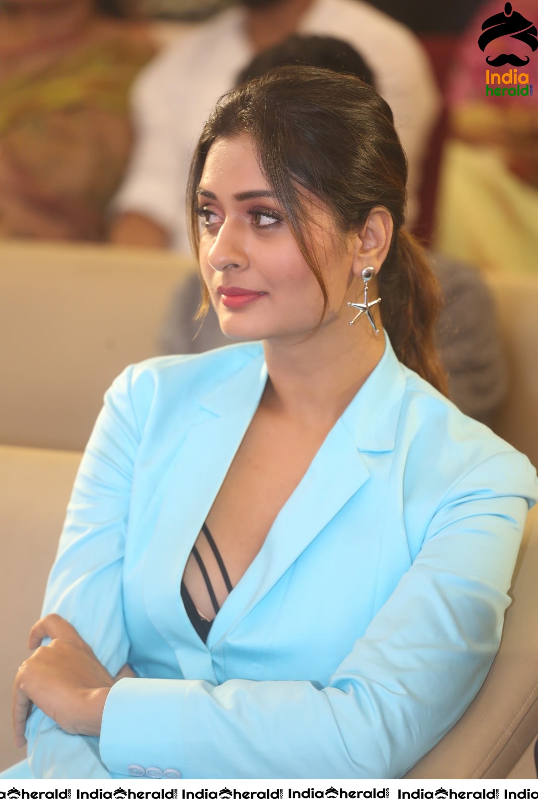 Payal Rajput Elegant in Blue at RDX Love Pre Release Event Set 2