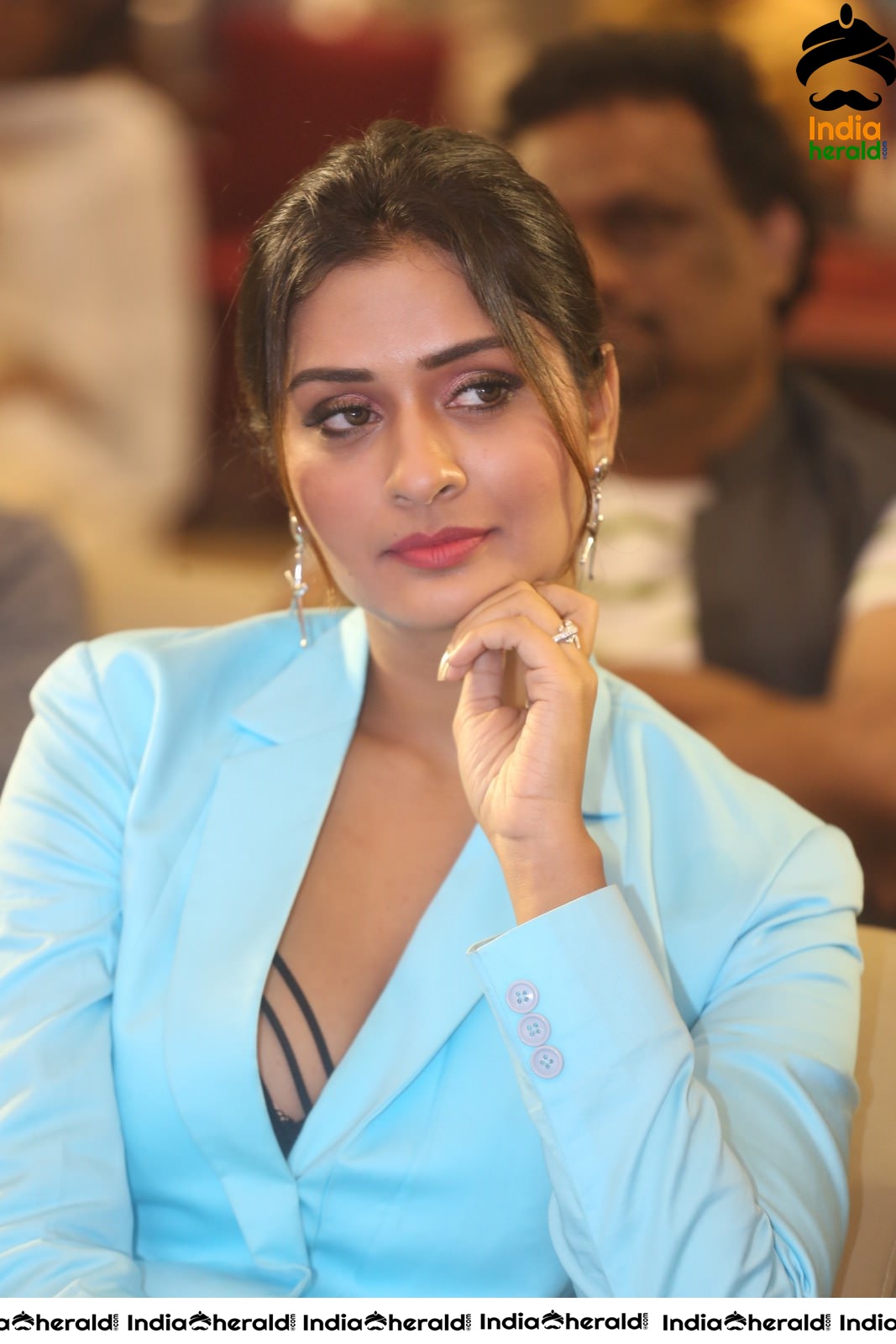 Payal Rajput Elegant in Blue at RDX Love Pre Release Event Set 2