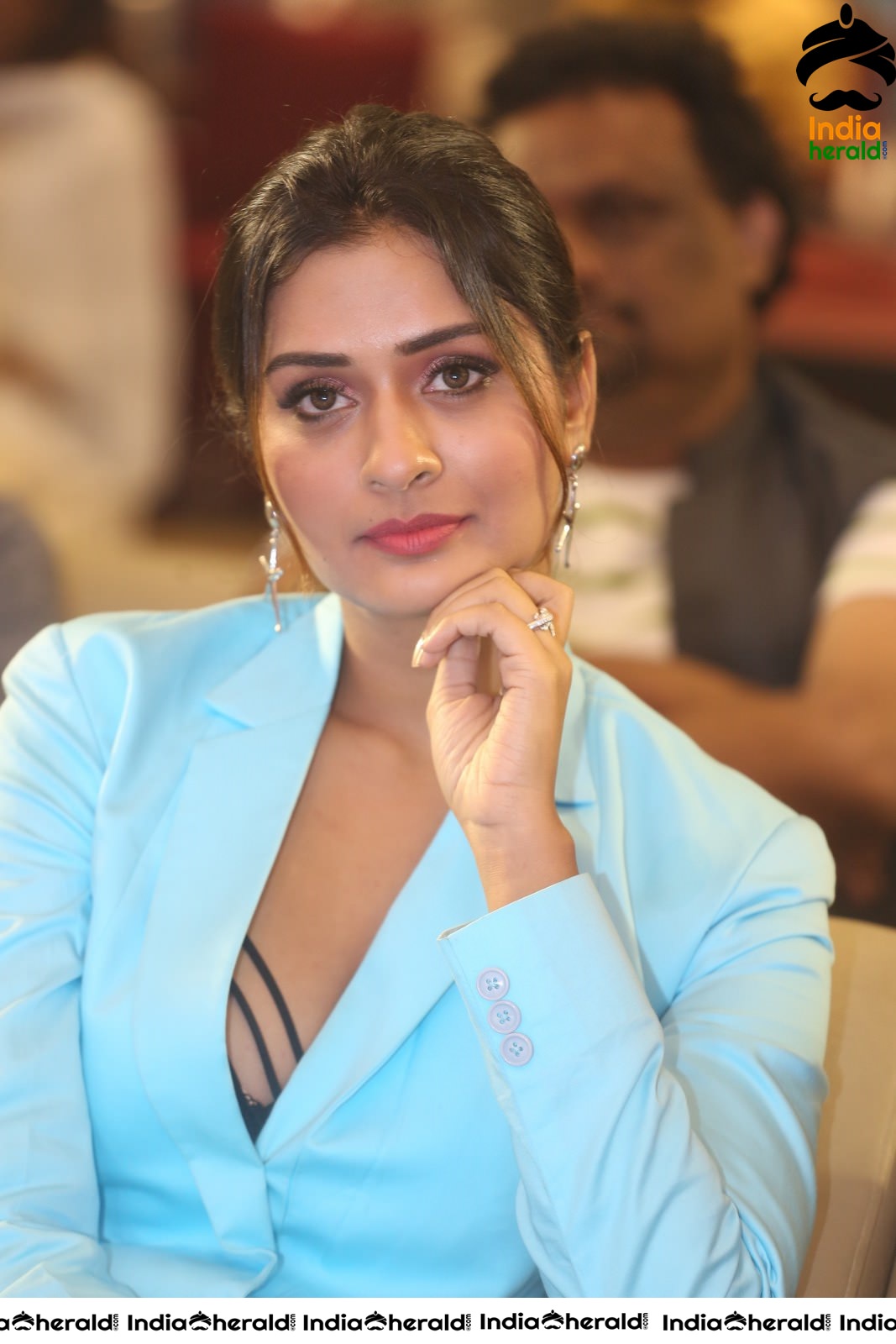 Payal Rajput Elegant in Blue at RDX Love Pre Release Event Set 2