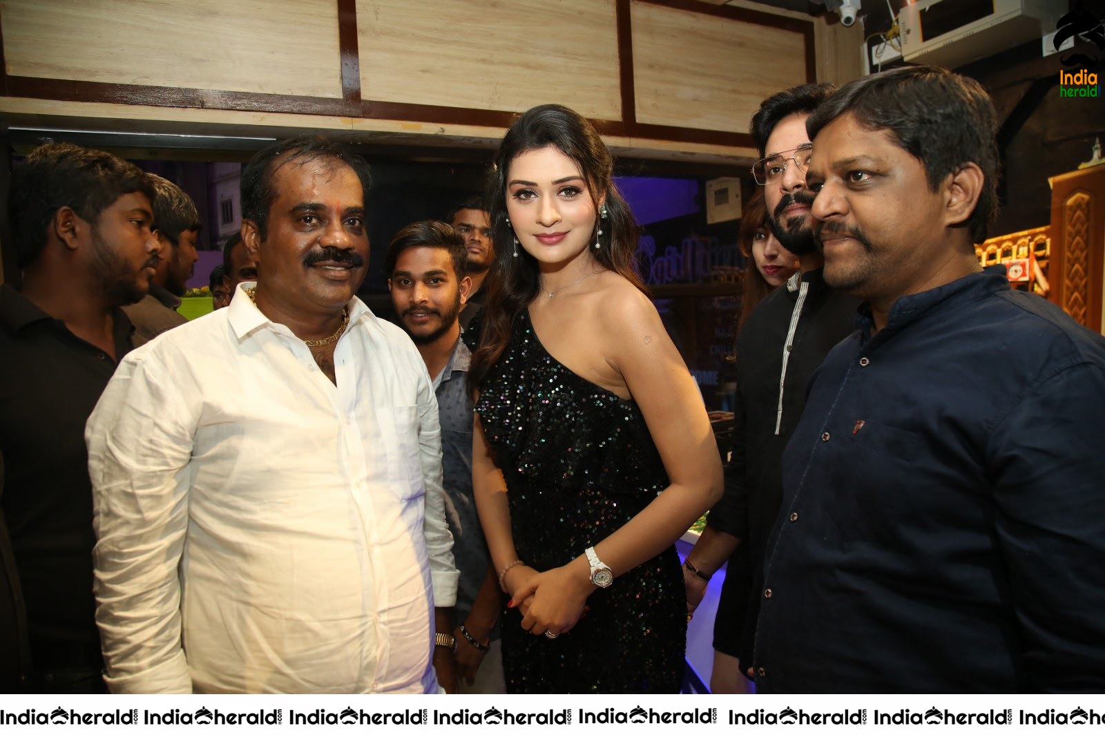 Payal Rajput takes Selfie with Fans during Restaurant Launch