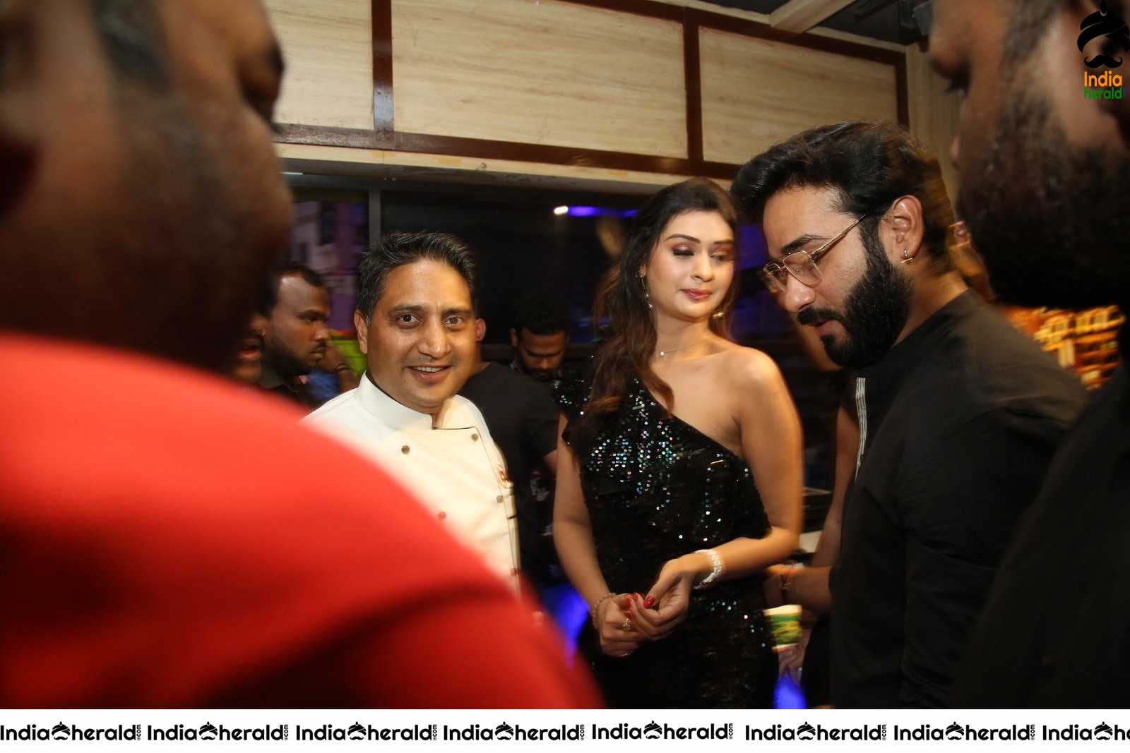 Payal Rajput takes Selfie with Fans during Restaurant Launch