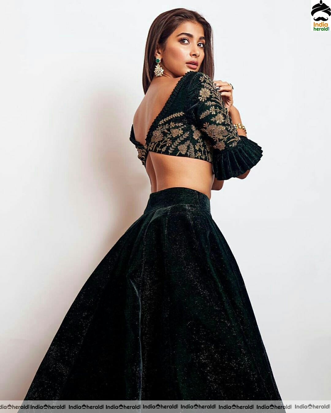 Pooja Hegde Glam Hot In Green Attire
