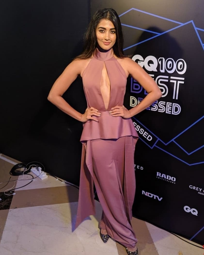 Pooja Hegde Hot Dress At GQ Best Dressed Party 2019