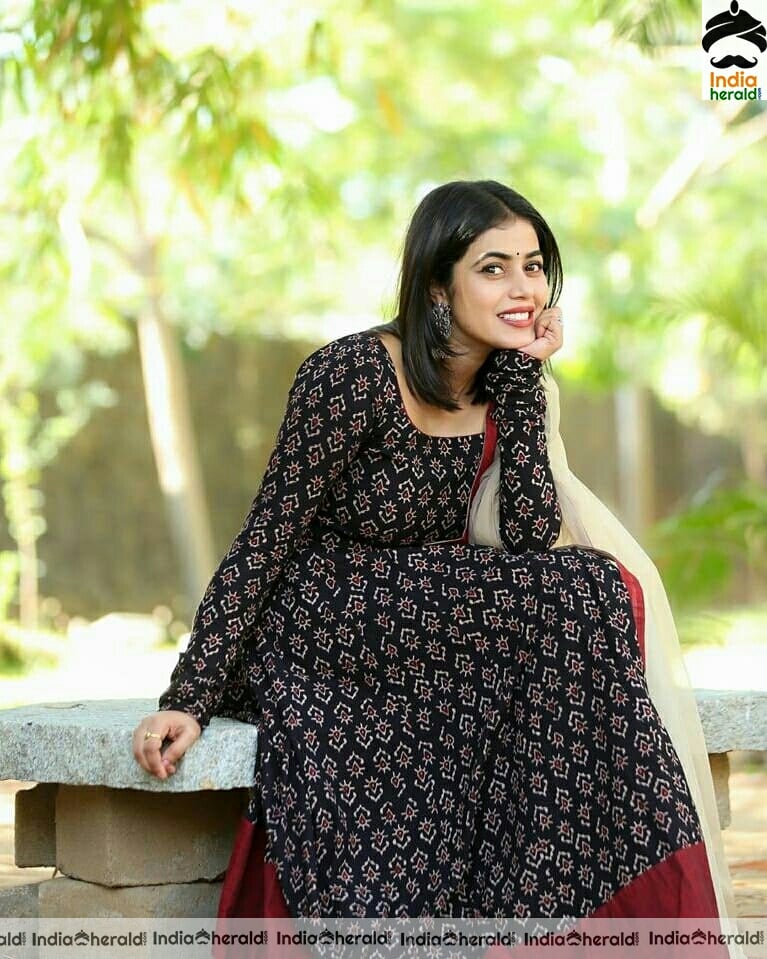 Poorna Cute Latest Black Chudi Stills