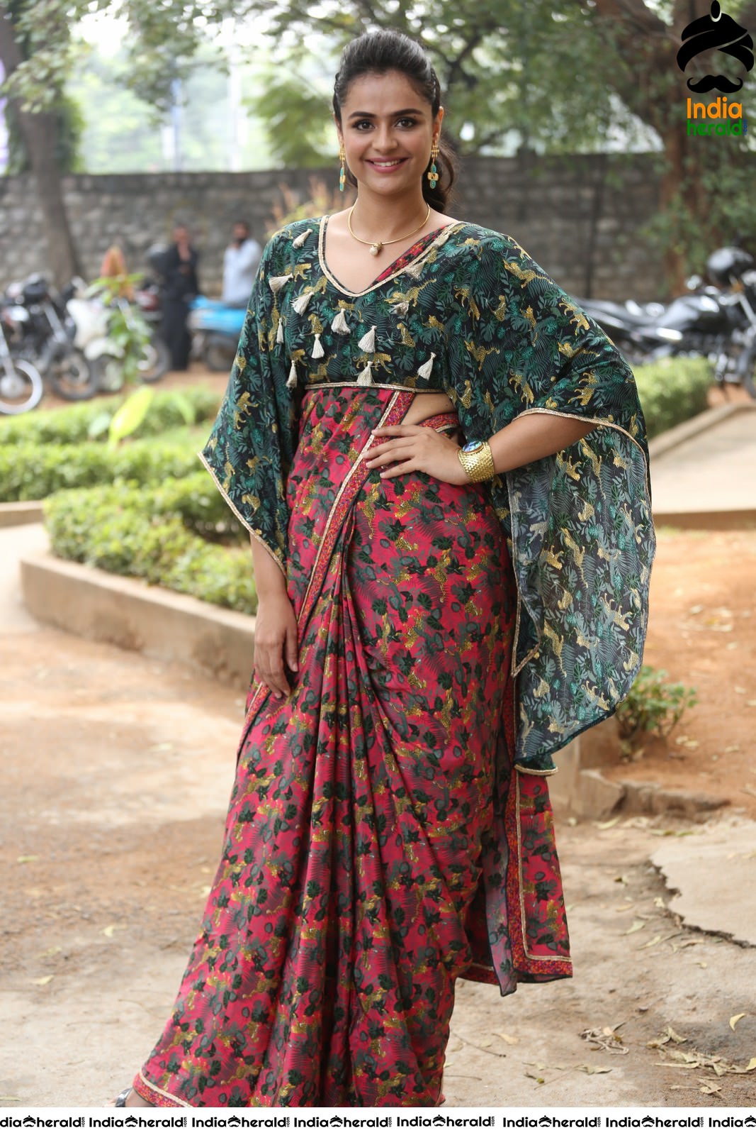 Prachi Tehlan looking Elegant at Mamangam Press Meet Set 1