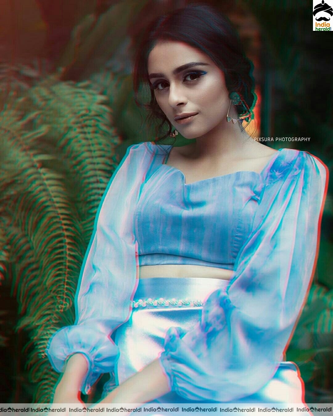 Pragathi Cute Blue Dress Stills