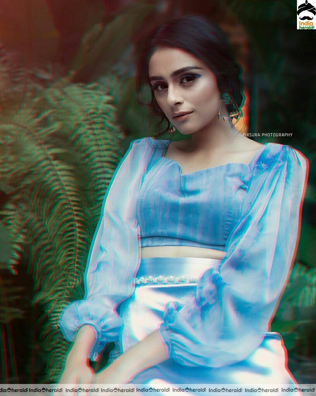 Pragathi Cute Blue Dress Stills