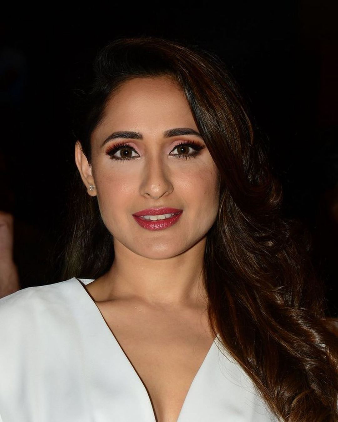 Pragya Jaiswal Looking Hot In White Bath Robe Look Like Dress