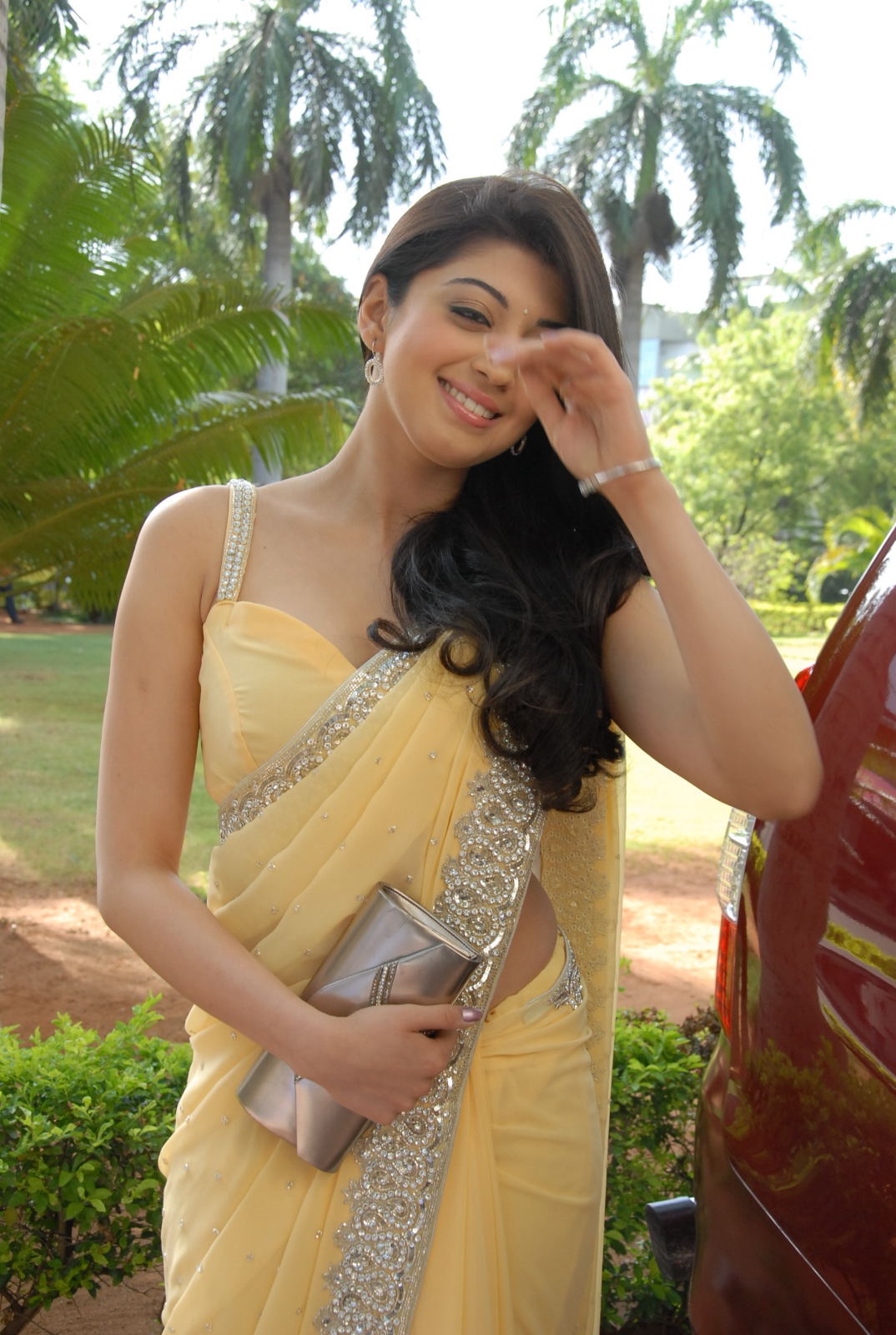 Pranitha Hot In Saree Showing Her Curves Set 2