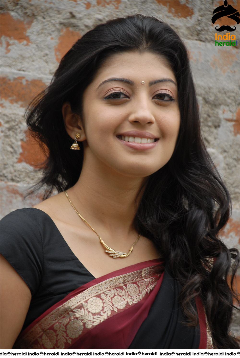 Pranitha is just tempting hot in Black Transparent Saree Set 2