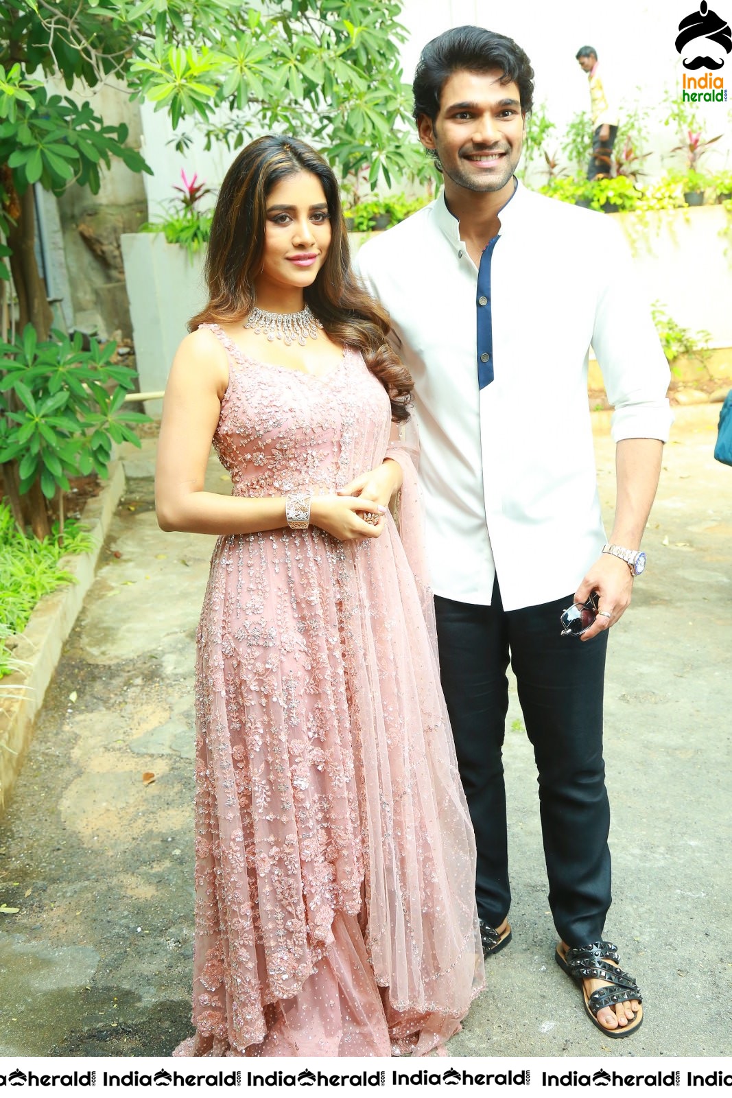 Pretty Nabha Natesh along with Bellamkonda Sai Sreenivas Set 1