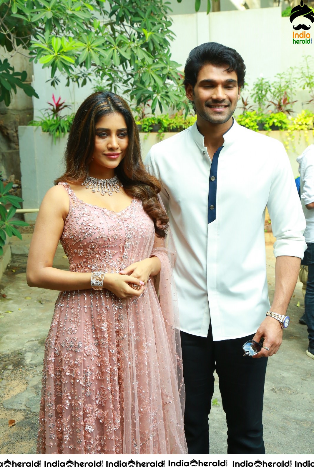 Pretty Nabha Natesh along with Bellamkonda Sai Sreenivas Set 1