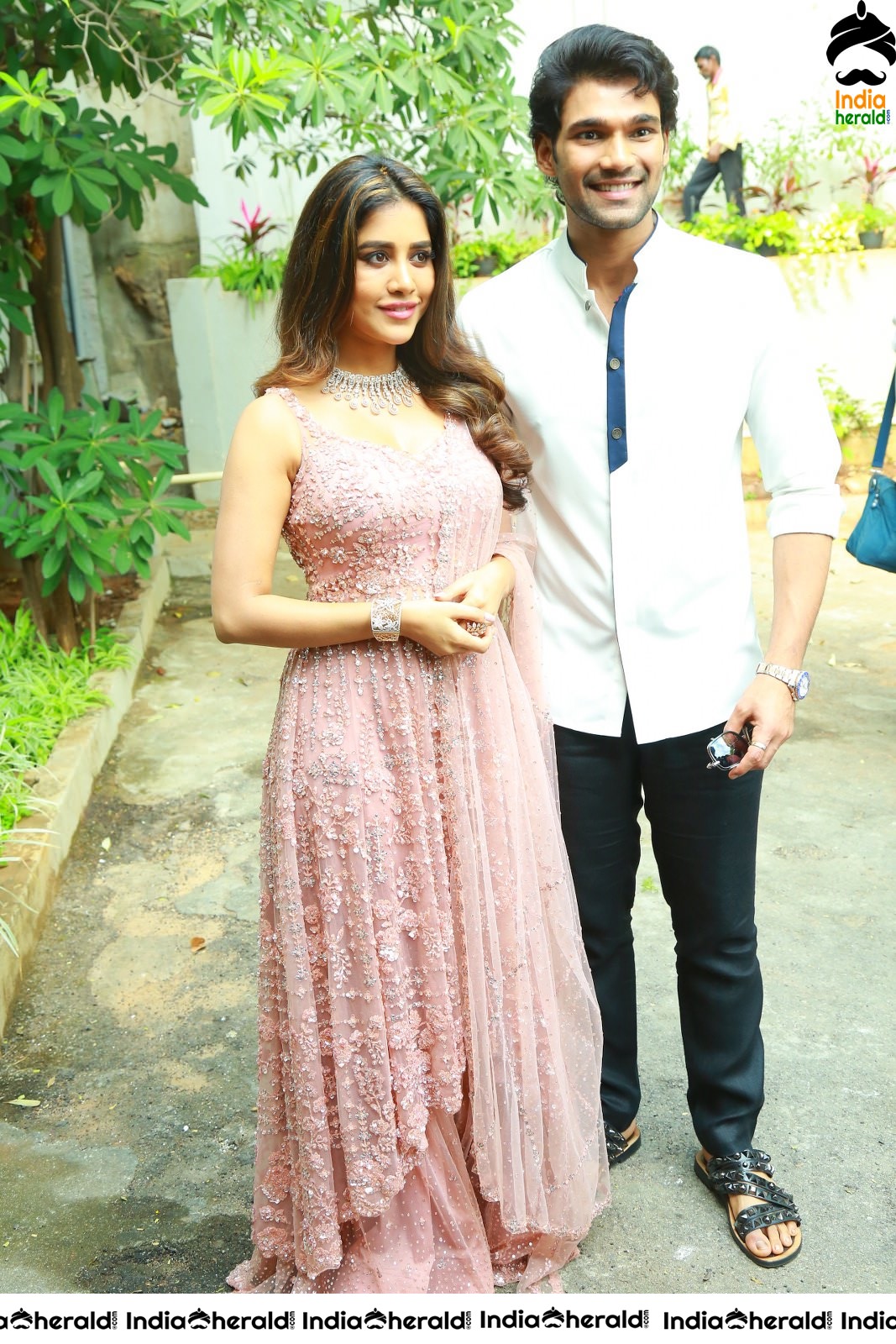 Pretty Nabha Natesh along with Bellamkonda Sai Sreenivas Set 1