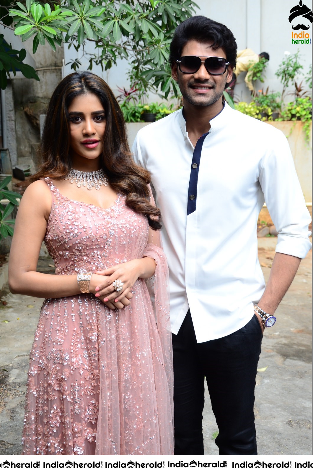 Pretty Nabha Natesh along with Bellamkonda Sai Sreenivas Set 1
