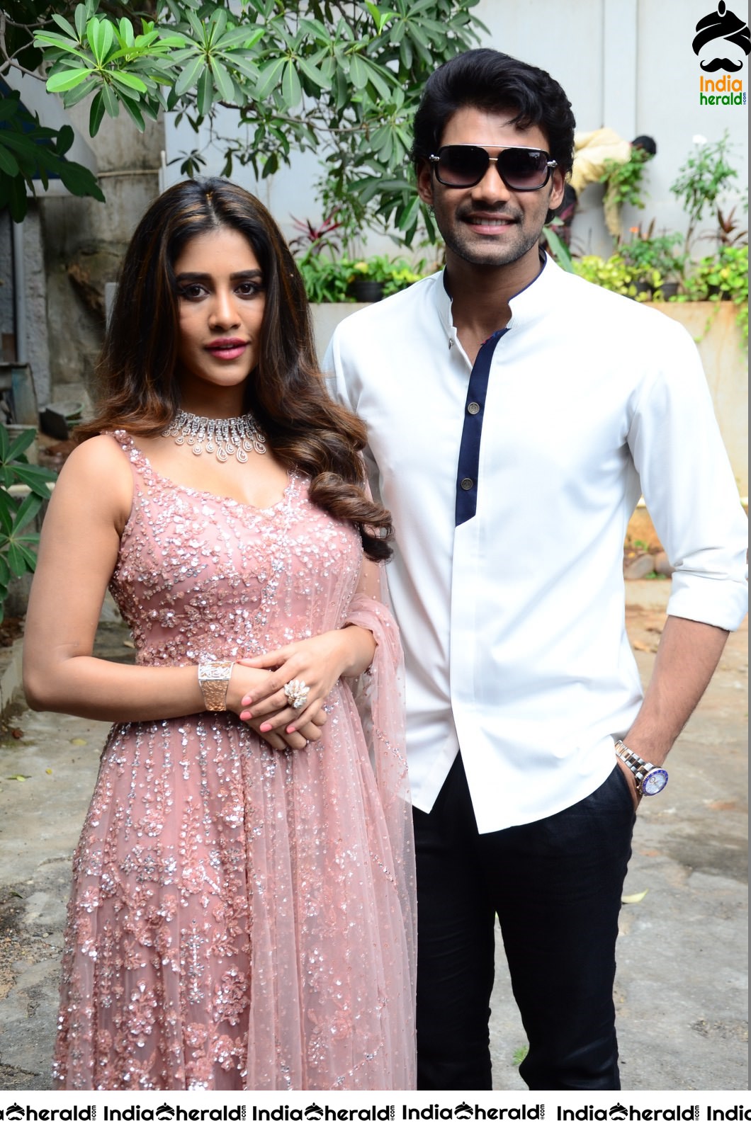 Pretty Nabha Natesh along with Bellamkonda Sai Sreenivas Set 1