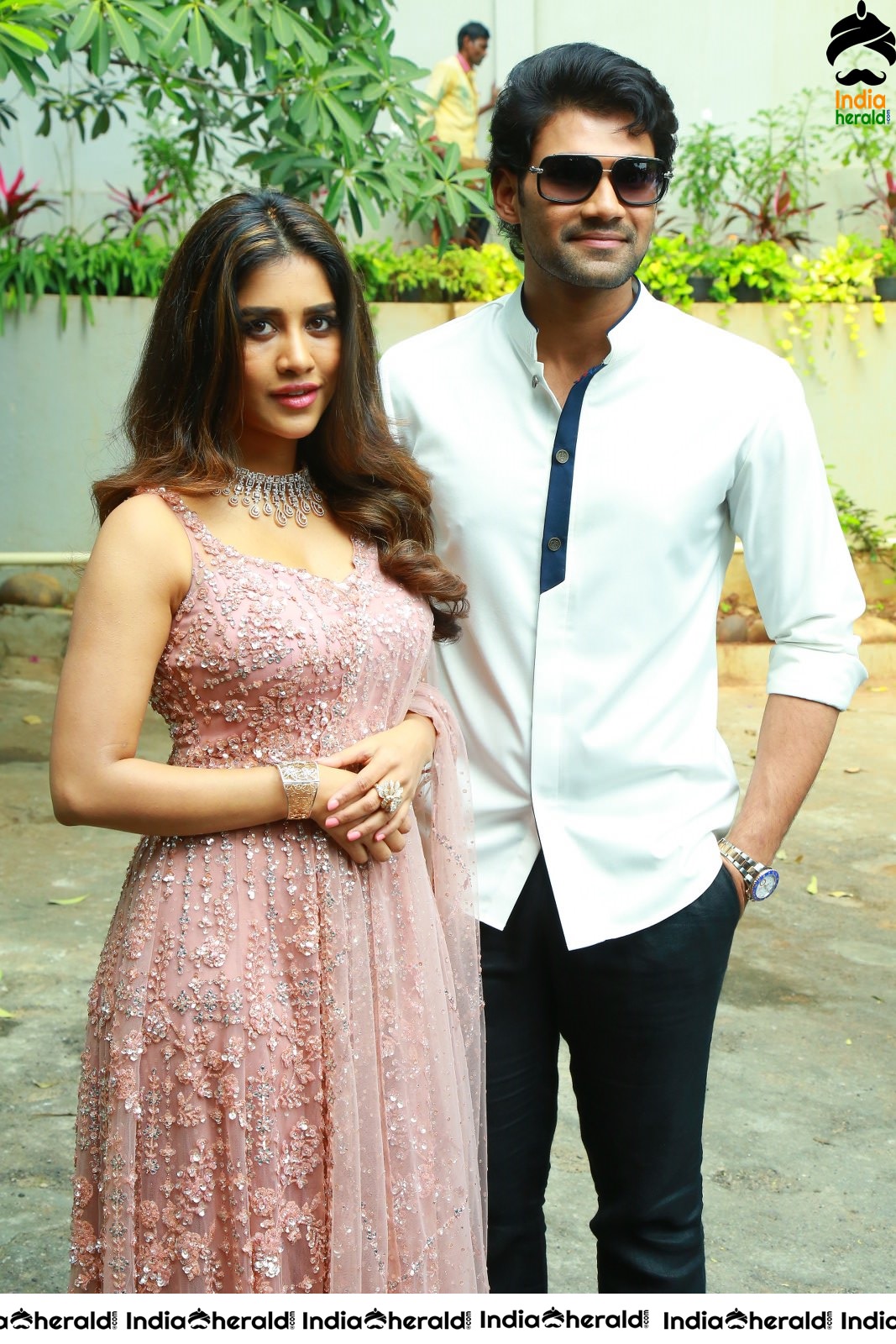 Pretty Nabha Natesh along with Bellamkonda Sai Sreenivas Set 2