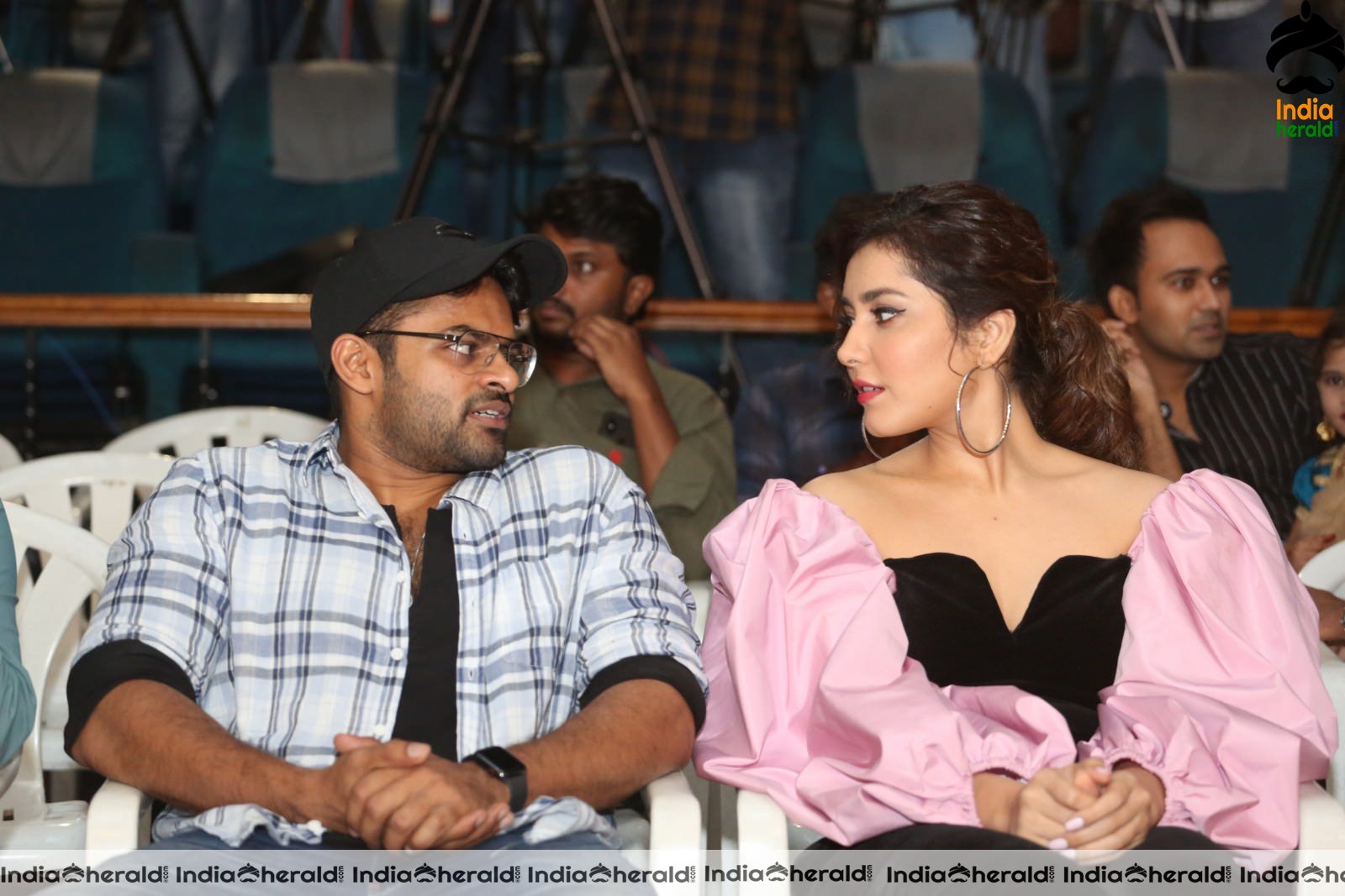 Pretty Raashi Khanna Latest Photos along with Sai Dharam Set 2