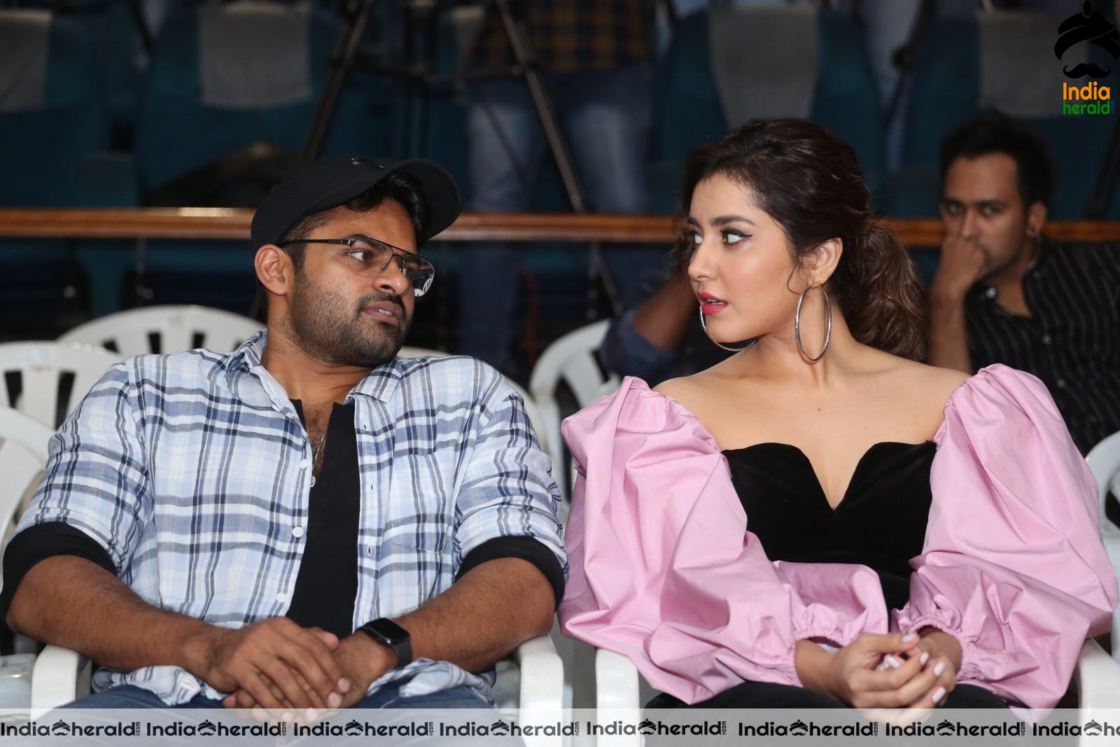 Pretty Raashi Khanna Latest Photos along with Sai Dharam Set 2