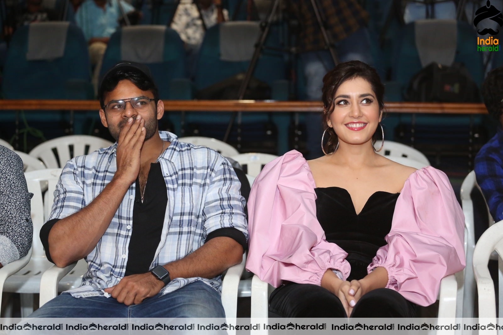 Pretty Raashi Khanna Latest Photos along with Sai Dharam Set 2
