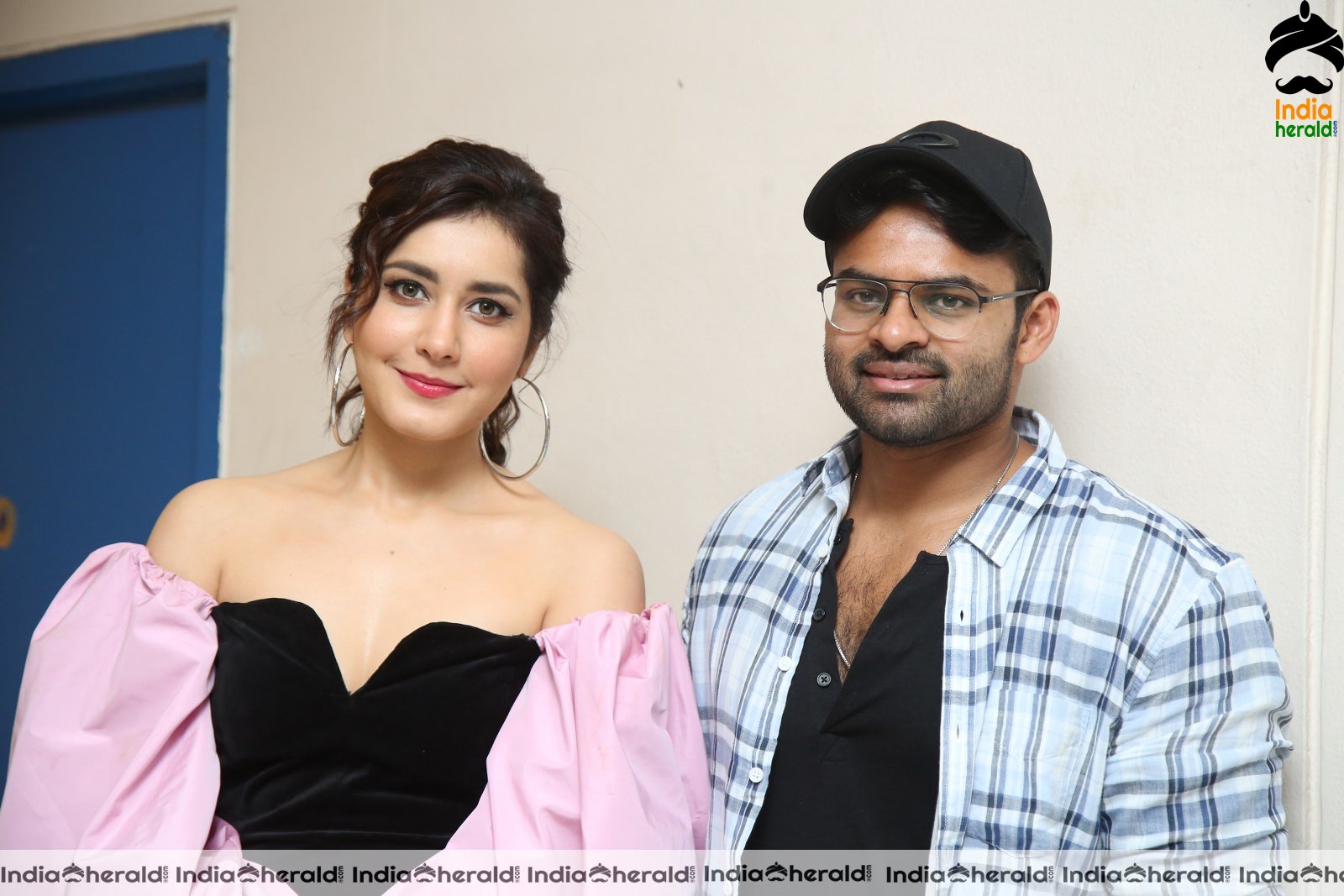 Pretty Raashi Khanna Latest Photos along with Sai Dharam Set 2