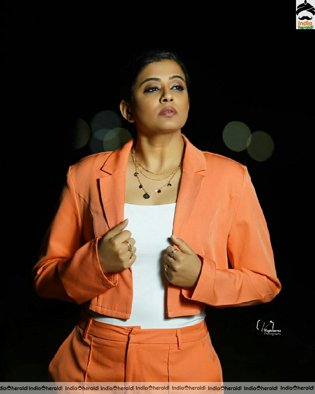 Priya Mani Latest Cute Orange Dress Stills