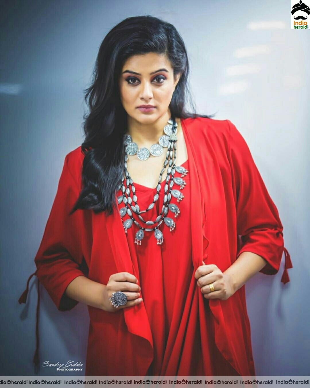 Priya Mani Latest Cute Red Dress stills