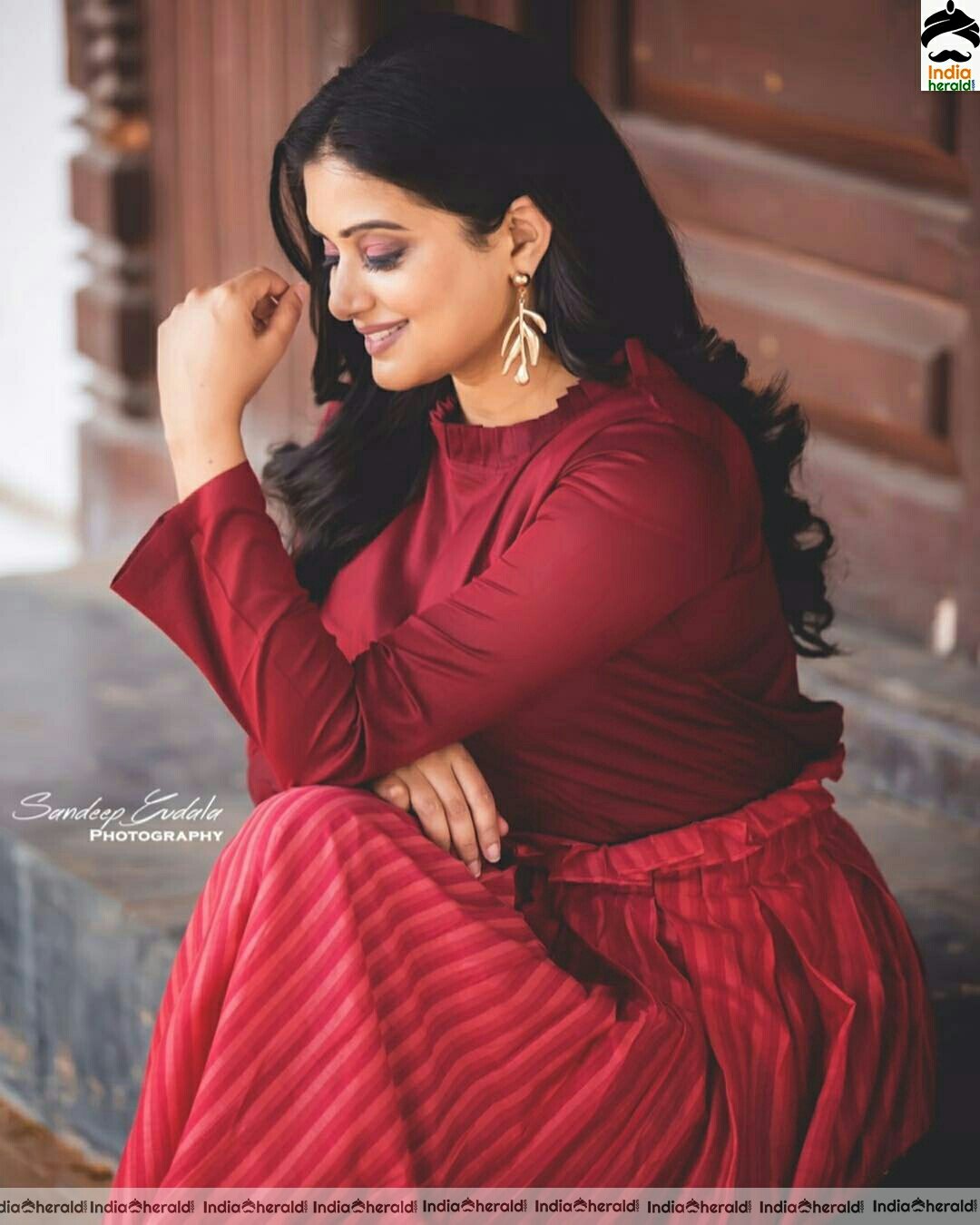 Priya Mani Latest Cute Red Dress stills