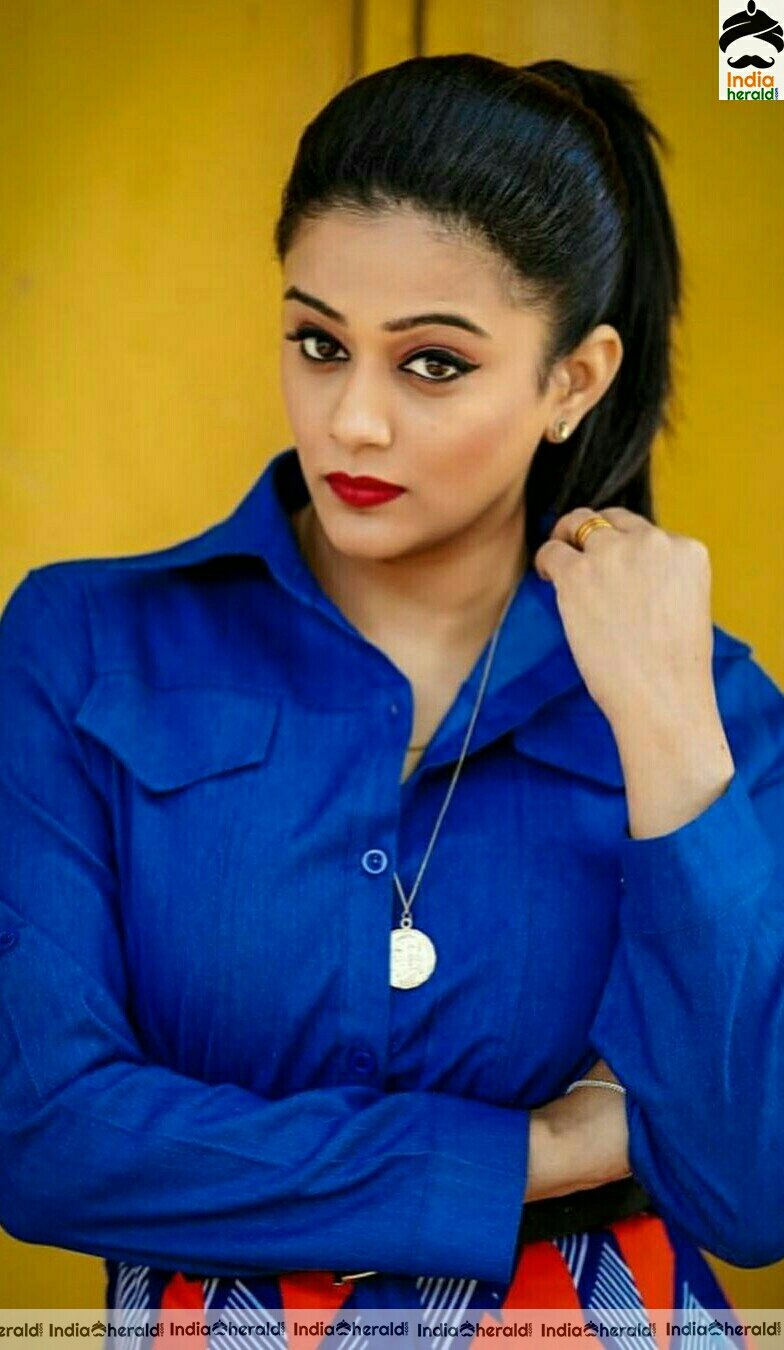 Priyamani Latest Blue Dress Photoshoot