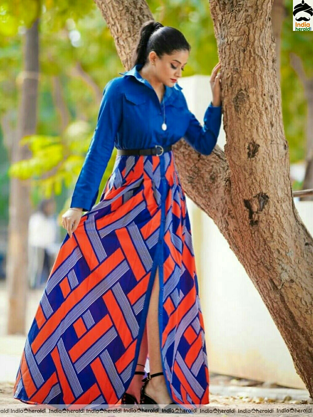 Priyamani Latest Blue Dress Photoshoot