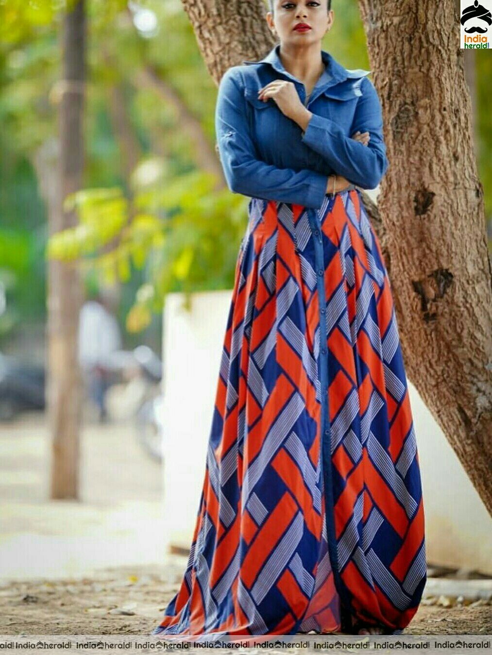 Priyamani Latest Blue Dress Photoshoot