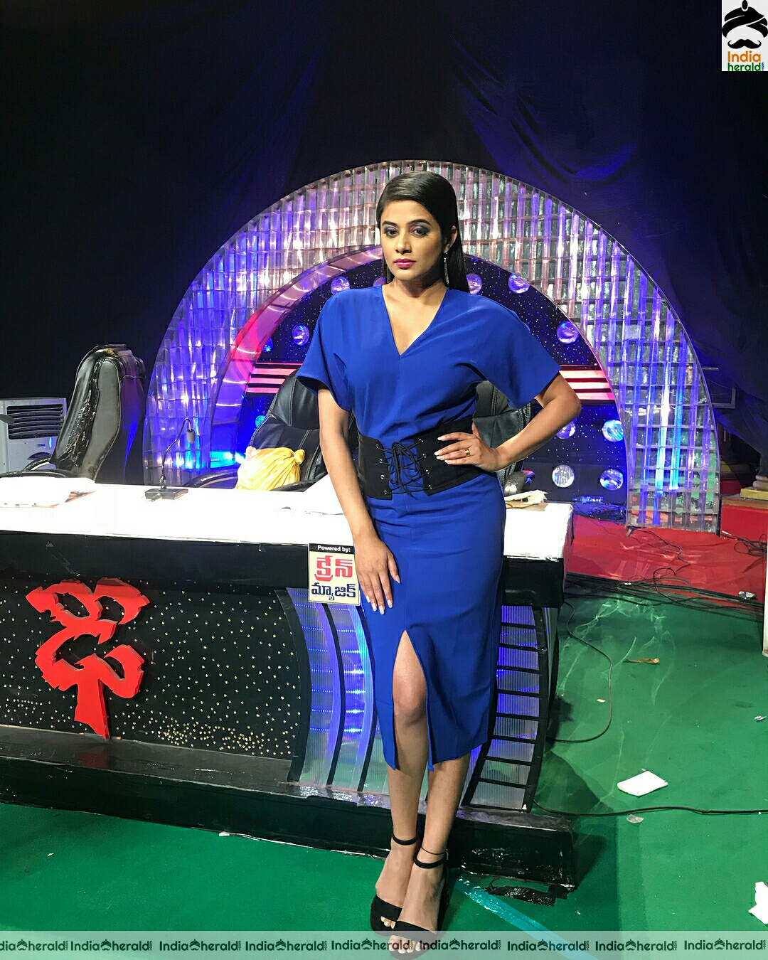 Priyamani Latest Blue Dress Photoshoot