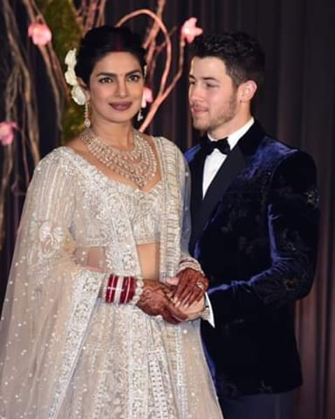 Priyanka Chopra And Nick Jonas At A Friend Wedding