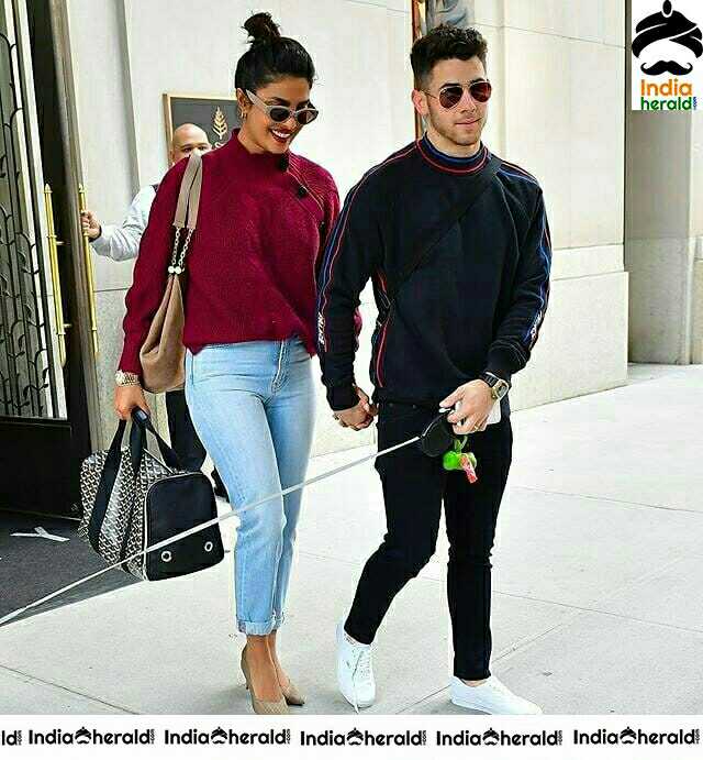 Priyanka Chopra And Nick Jonas Looking Cute In New York City