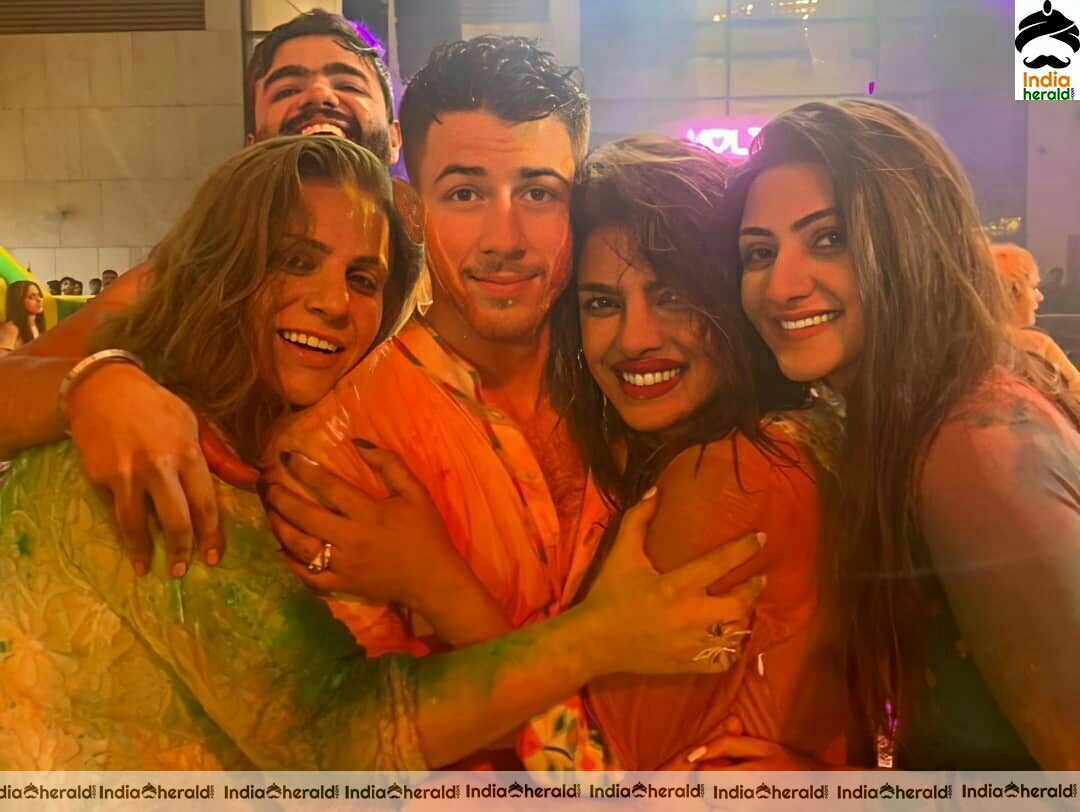 Priyanka Chopra Celebrates Holy With Her Husband And Other Celebraties