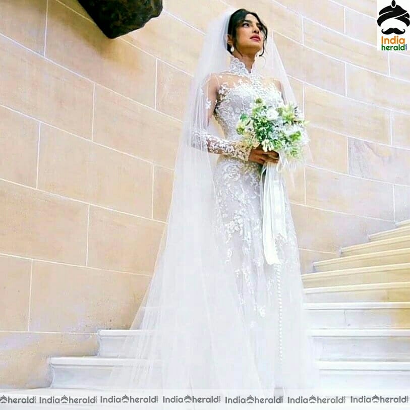 Priyanka chopra cute In White Wedding Dress stills