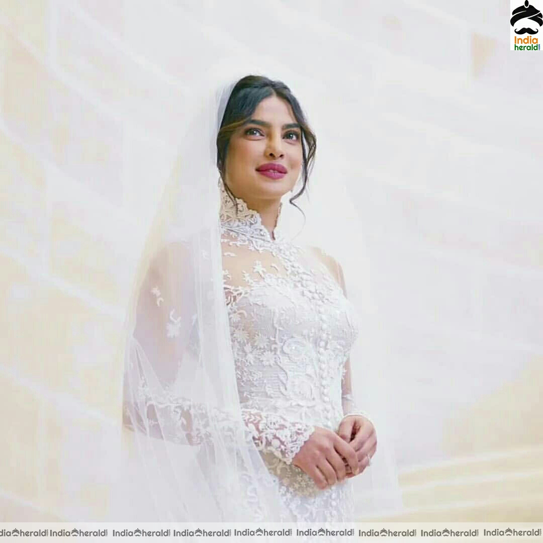 Priyanka chopra cute In White Wedding Dress stills
