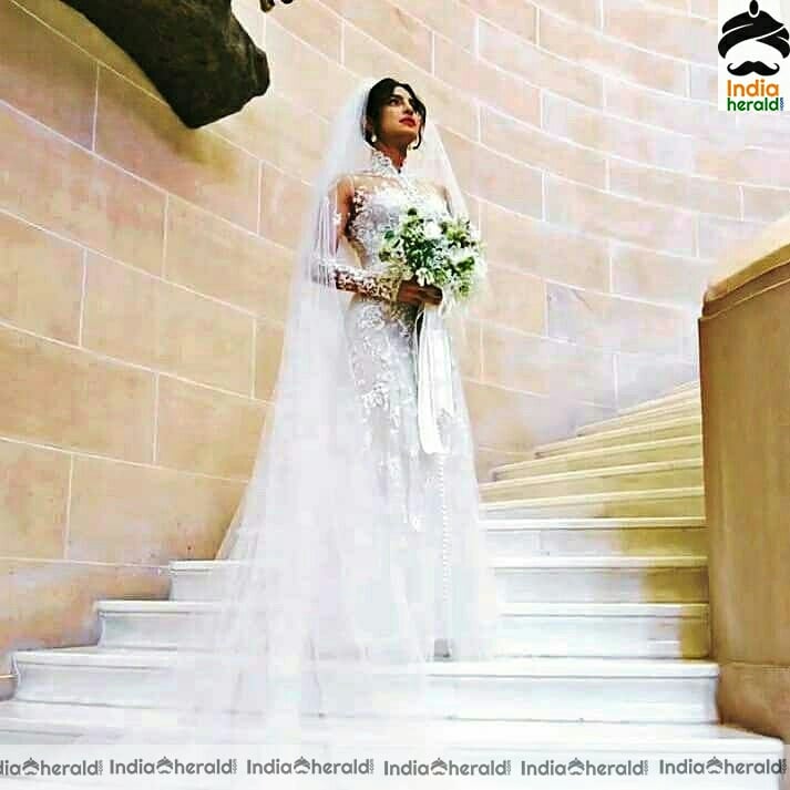Priyanka chopra cute In White Wedding Dress stills